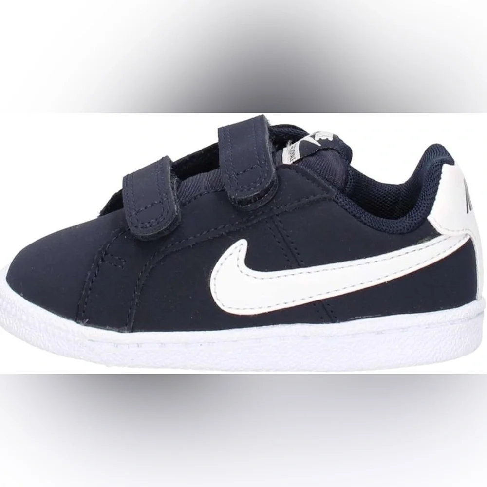 Nike Kids Black and White Velcro Sneakers Size 7.5 Toddler - Picture 6 of 6